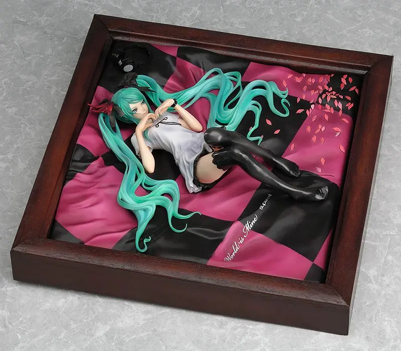 Character Vocal Series 1/8 Miku Hatsune World is Mine Brown Frame PVC szobor figura 22 cm termékfotó