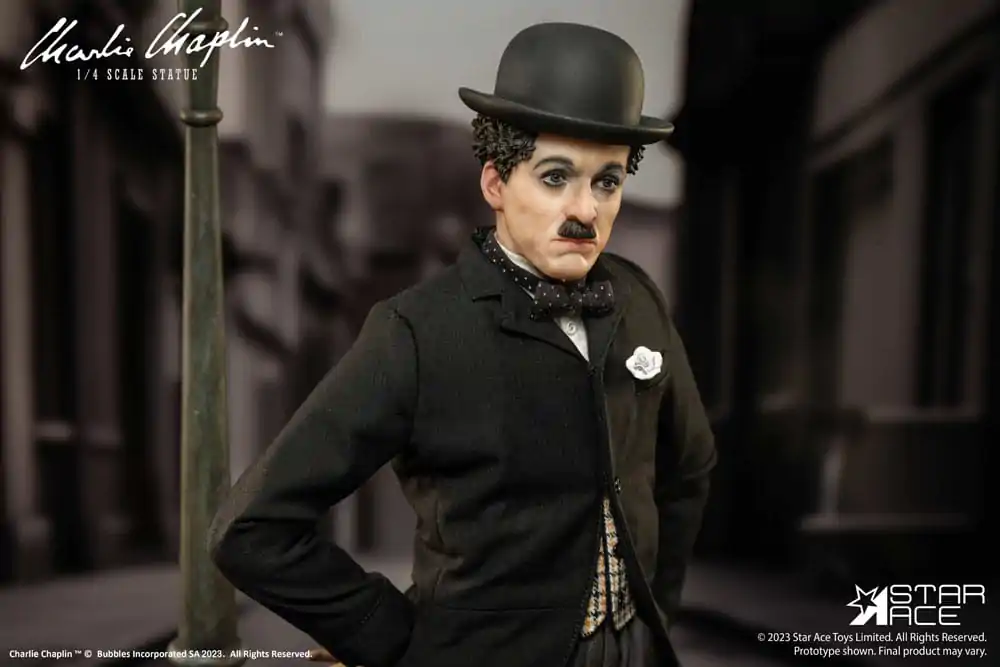 Charlie Chaplin 1/4 Deluxe Version szobor figura 50 cm termékfotó