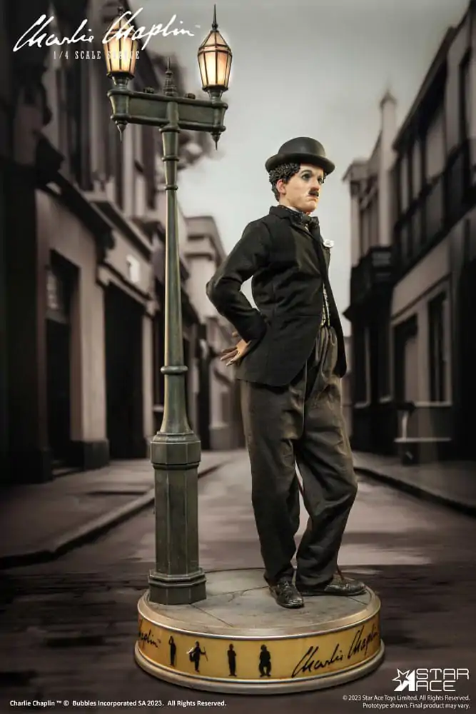 Charlie Chaplin 1/4 Deluxe Version szobor figura 50 cm termékfotó