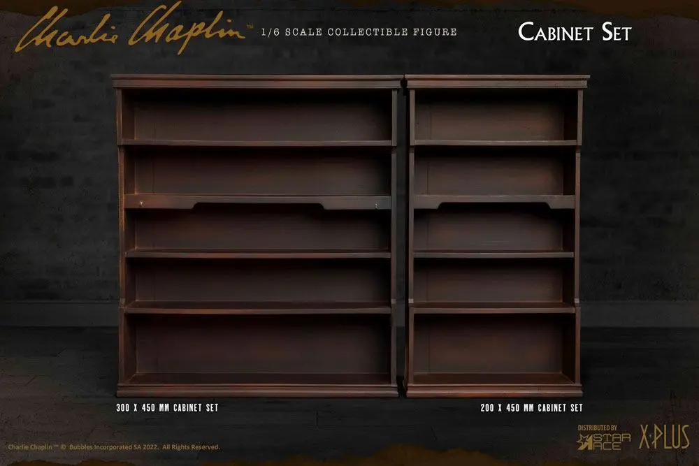 Charlie Chaplin My Favourite Movie Accessories Set 1/6 Cabinet Set termékfotó