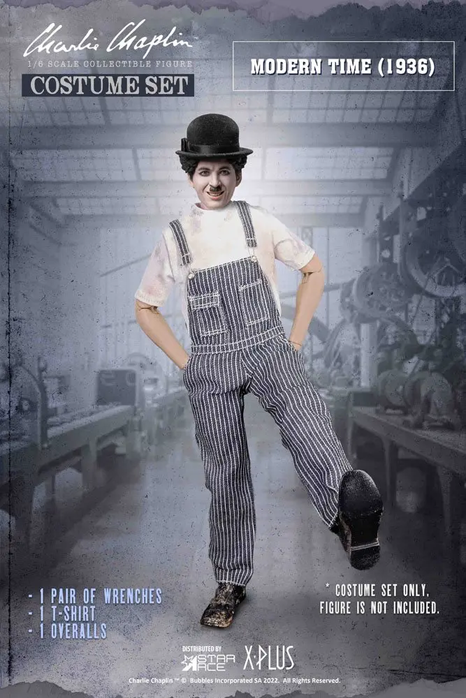Charlie Chaplin My Favourite Movie Costume Set 1/6 Costume B (Worker) termékfotó