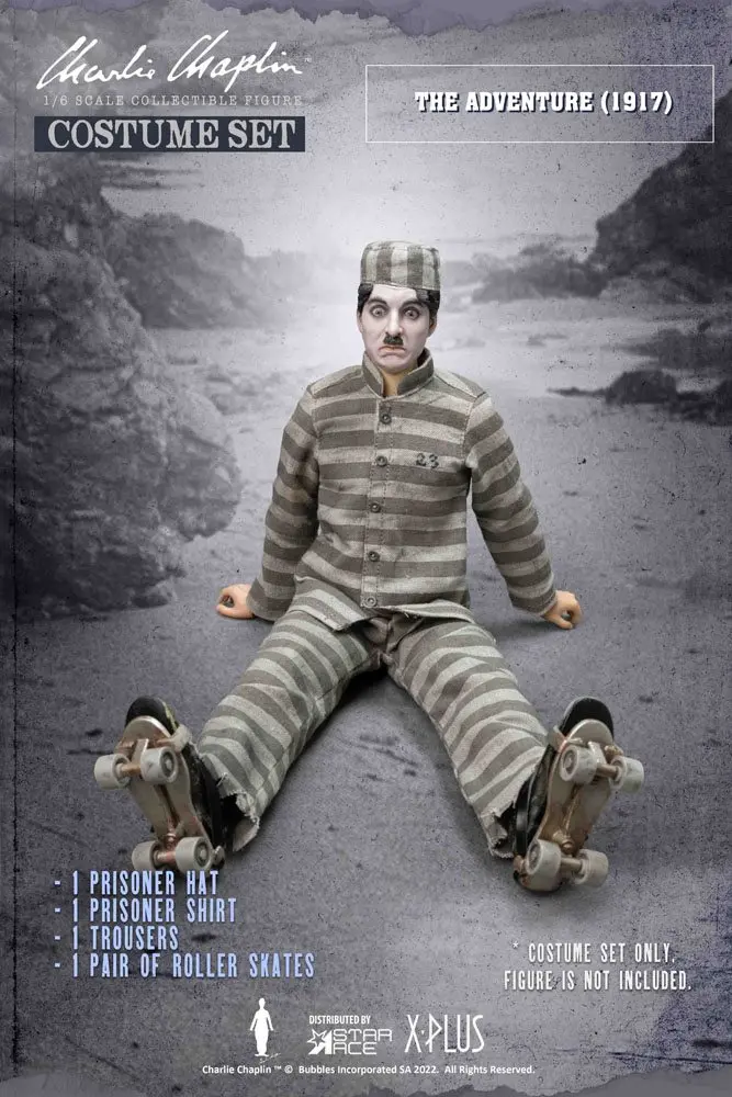 Charlie Chaplin My Favourite Movie Costume Set 1/6 Costume C (Prisoner) termékfotó
