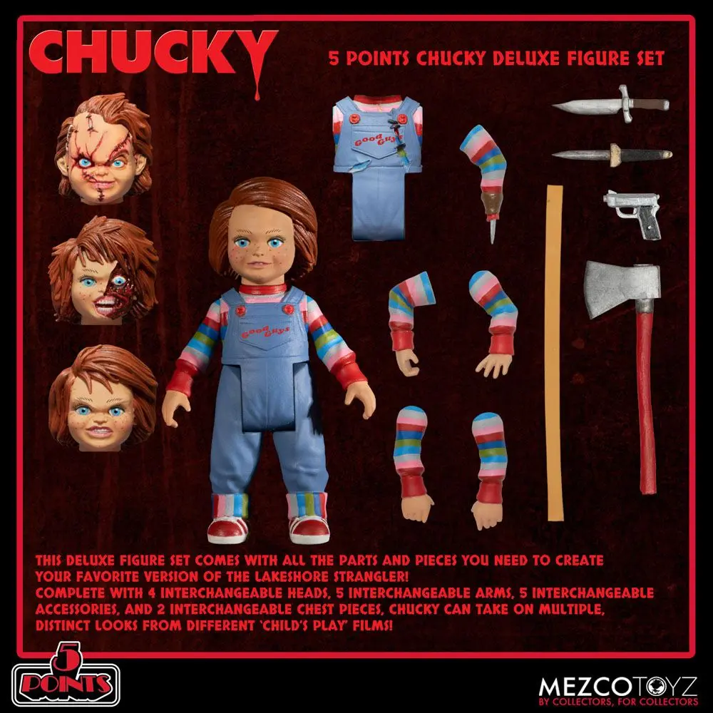 Child´s Play 5 Points akciófigura Chucky 10 cm termékfotó
