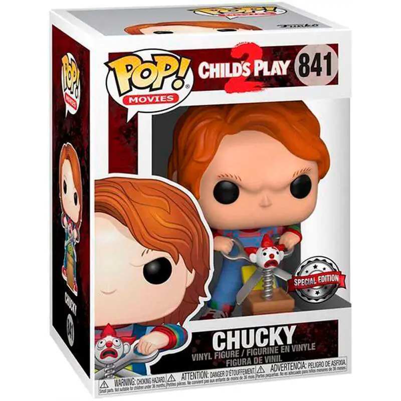 Child´s Play POP! Movies Vinyl Figure Chucky w/Buddy & Giant Scissors 9 cm termékfotó