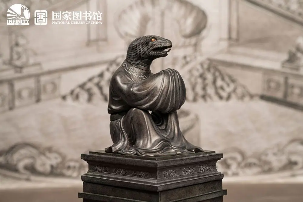 Chinese Zodiac Animals Series Snake Si szobor figura 25 cm termékfotó