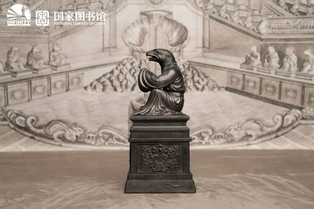 Chinese Zodiac Animals Series Snake Si szobor figura 25 cm termékfotó