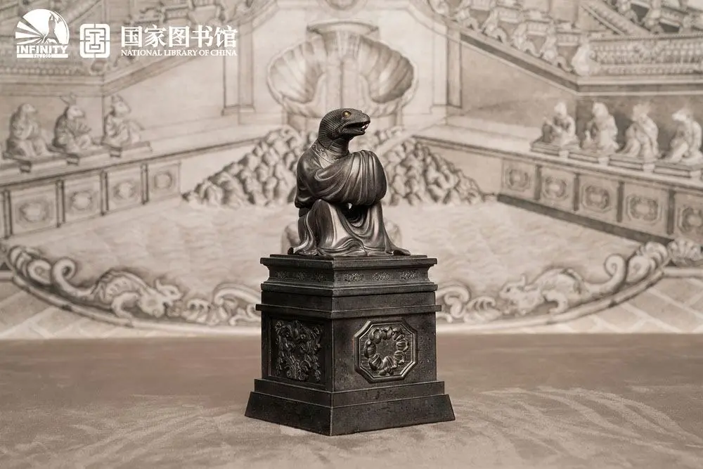Chinese Zodiac Animals Series Snake Si szobor figura 25 cm termékfotó