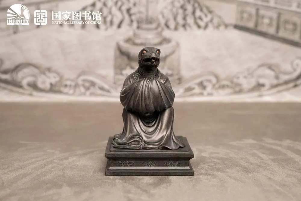 Chinese Zodiac Animals Series Snake Si szobor figura 25 cm termékfotó