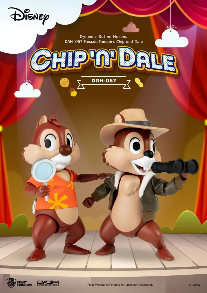 Chip 'n Dale: Rescue Rangers Dynamic 8ction Heroes Action Figures 1/9 Chip & Dale 10 cm termékfotó