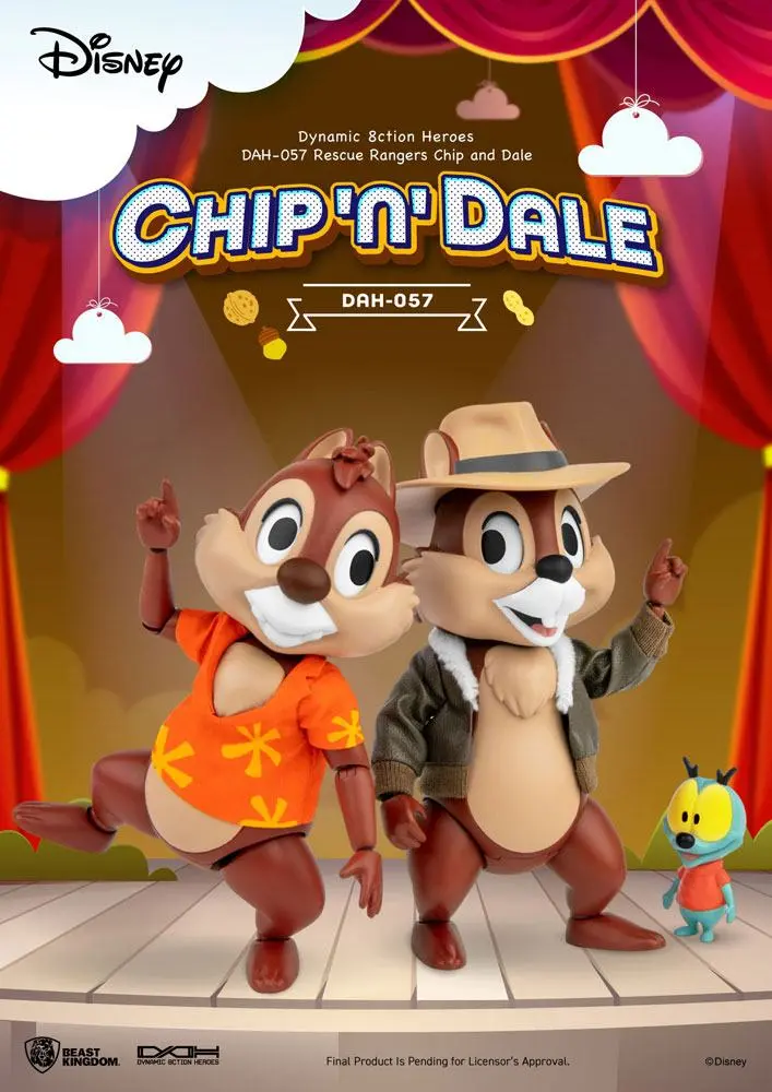 Chip 'n Dale: Rescue Rangers Dynamic 8ction Heroes Action Figures 1/9 Chip & Dale 10 cm termékfotó