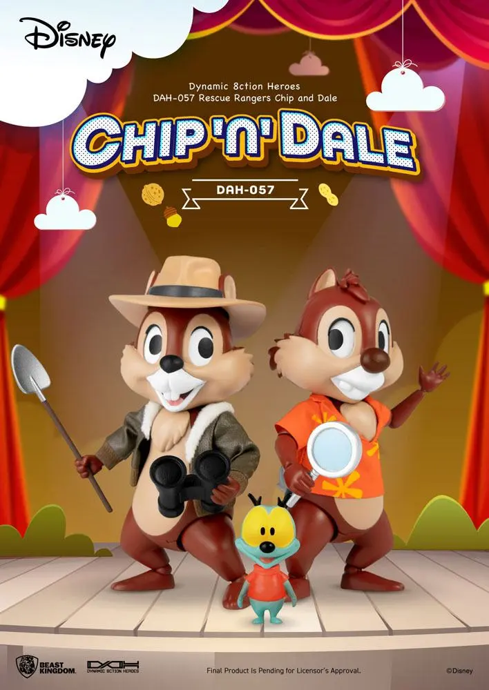 Chip 'n Dale: Rescue Rangers Dynamic 8ction Heroes Action Figures 1/9 Chip & Dale 10 cm termékfotó