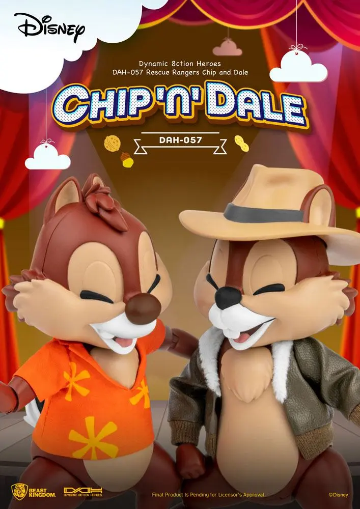 Chip 'n Dale: Rescue Rangers Dynamic 8ction Heroes Action Figures 1/9 Chip & Dale 10 cm termékfotó