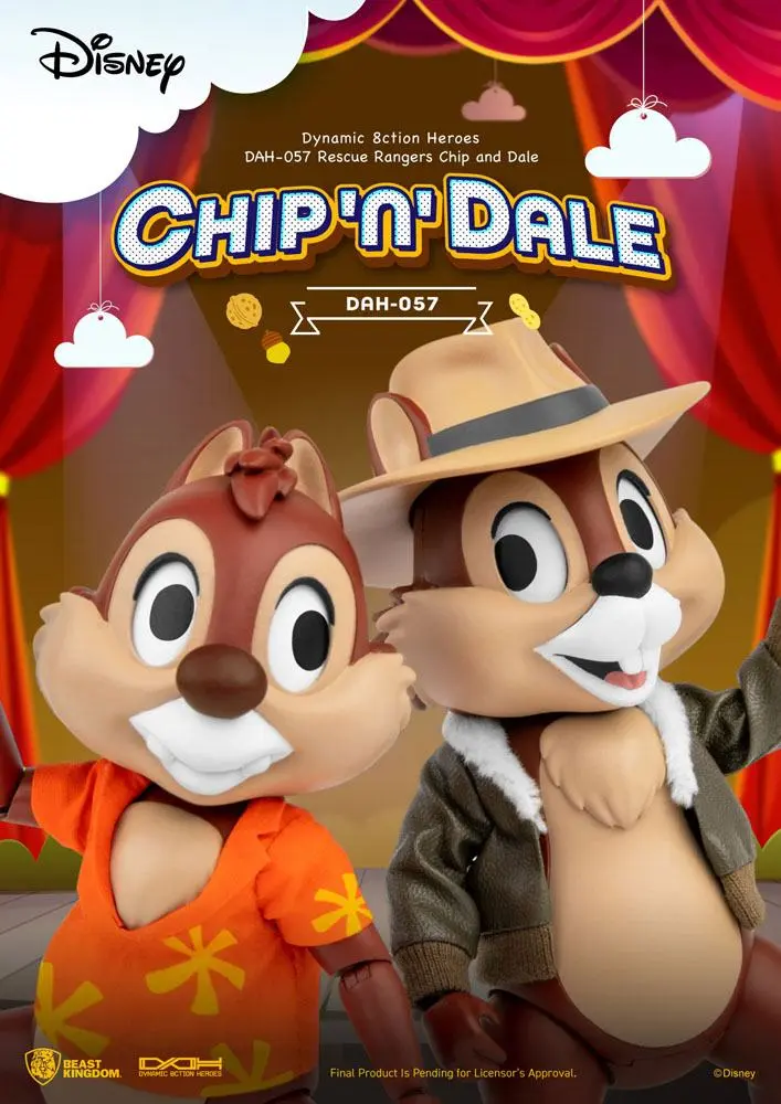 Chip 'n Dale: Rescue Rangers Dynamic 8ction Heroes Action Figures 1/9 Chip & Dale 10 cm termékfotó