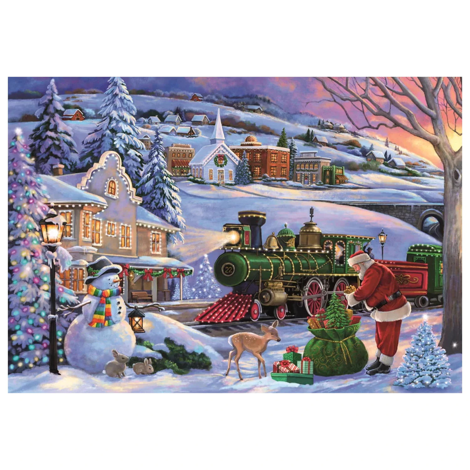 Christmas Train 500 db-os Compact puzzle  termékfotó