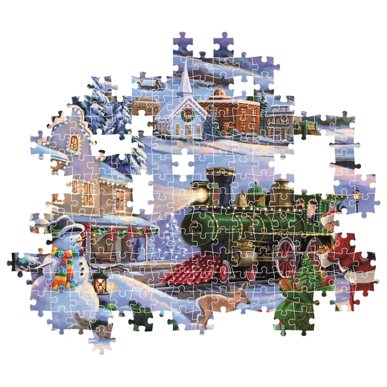 Christmas Train 500 db-os Compact puzzle  termékfotó