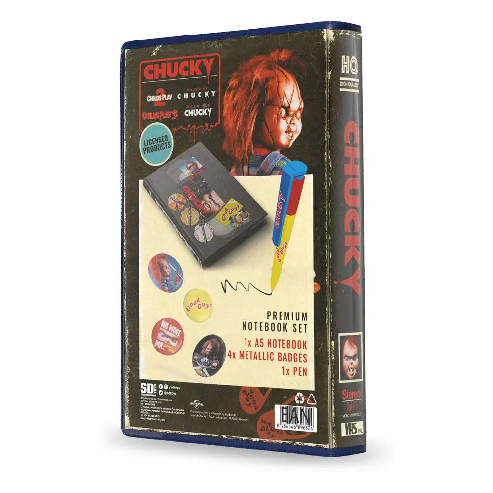 Chucky 6 darabos írószer csomag VHS termékfotó