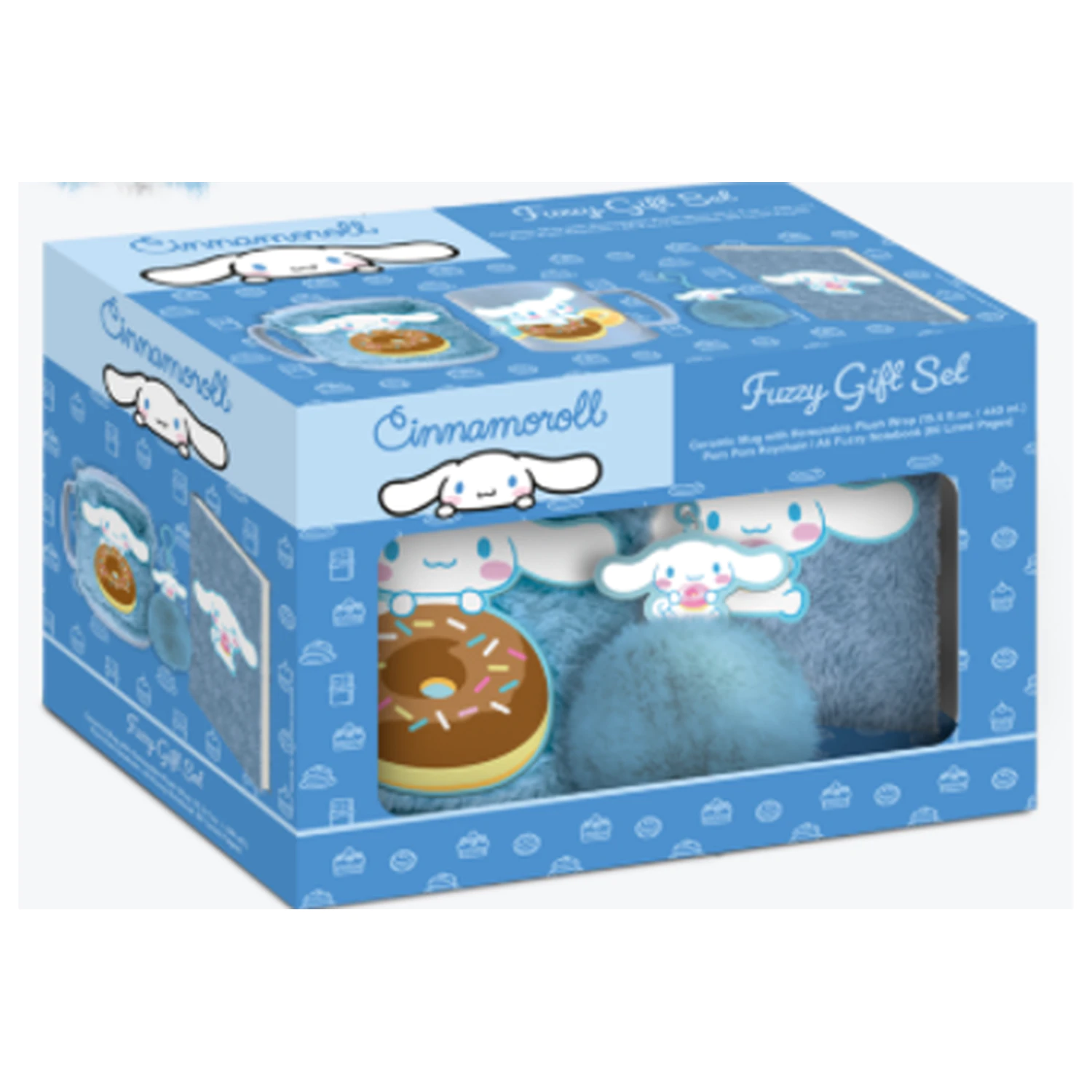 Cinnamoroll Fuzzy ajándékcsomag jegyzetfüzet + bögre + kulcstartó termékfotó