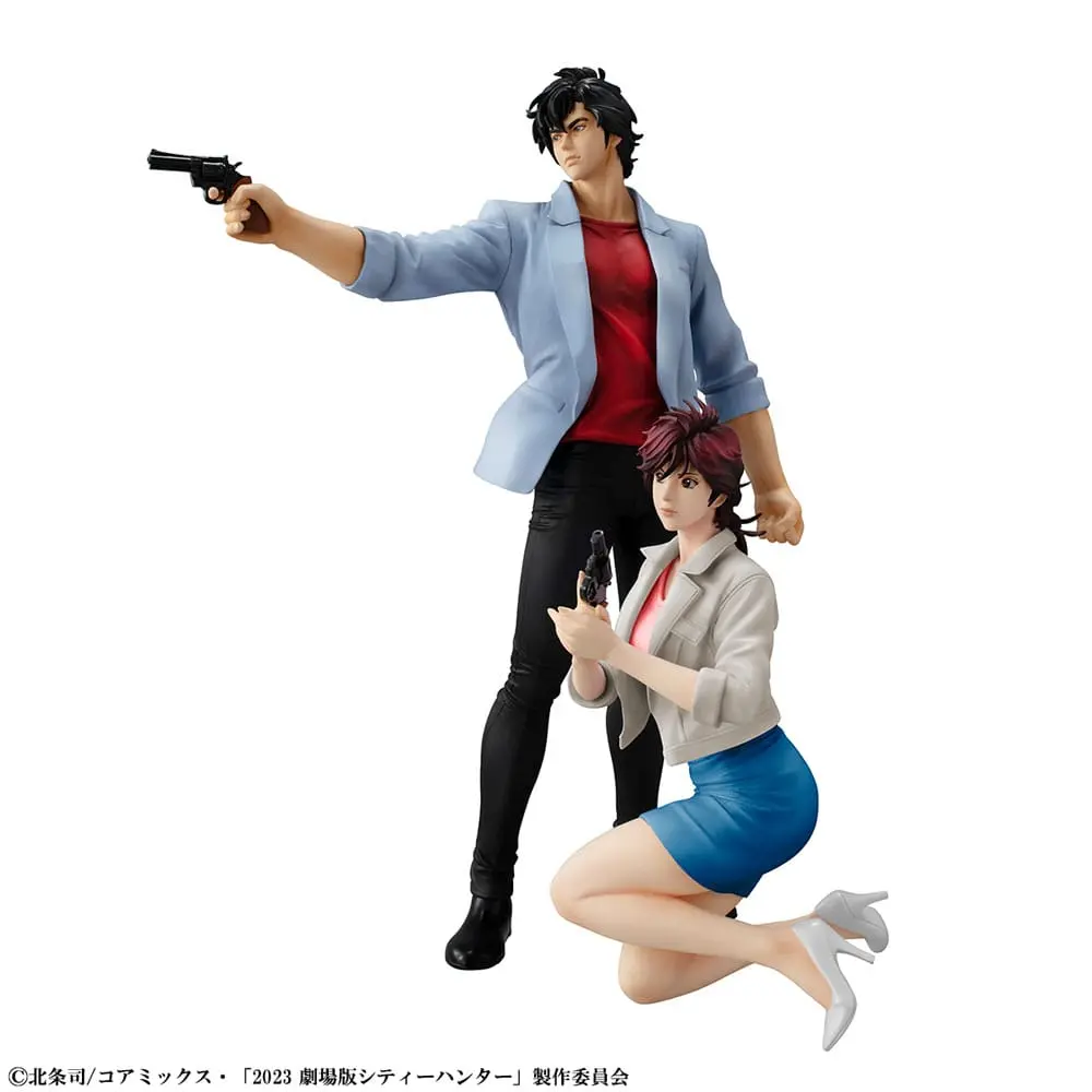 City Hunter Private Eyes G.E.M. Series Saeba Ryo &amp; Makimura Kaori 17 - 25 PVC szobor figurák cm termékfotó