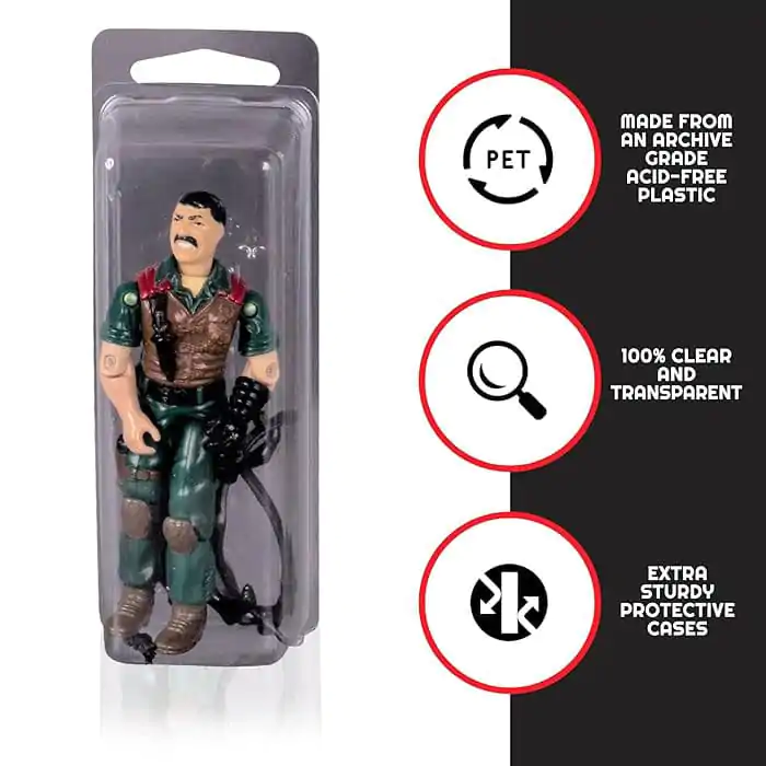 Clamshel 50 db-os PET protector védőtok csomag akciófigurákhoz termékfotó