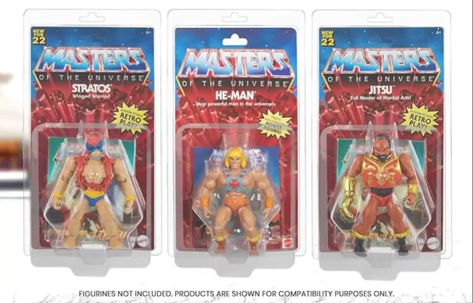 Clamshell 10 db-os PET protector védőtok csomag Masters of the Universe akciófigurákhoz termékfotó