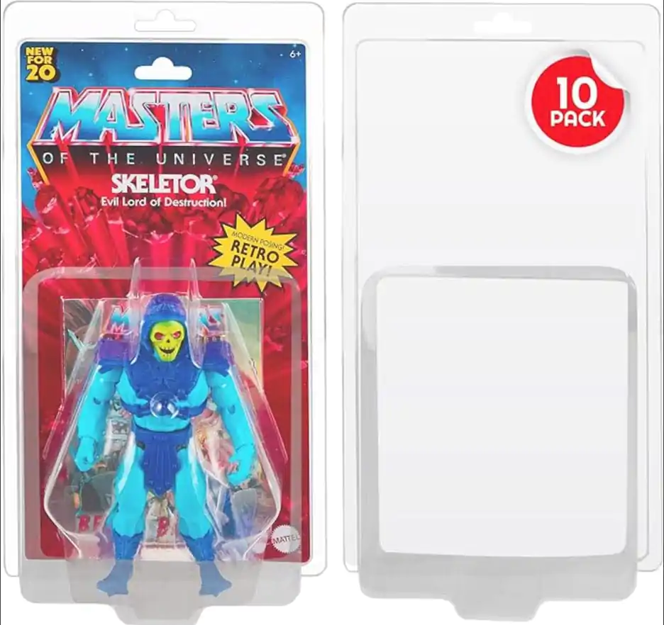 Clamshell 10 db-os PET protector védőtok csomag Masters of the Universe akciófigurákhoz termékfotó