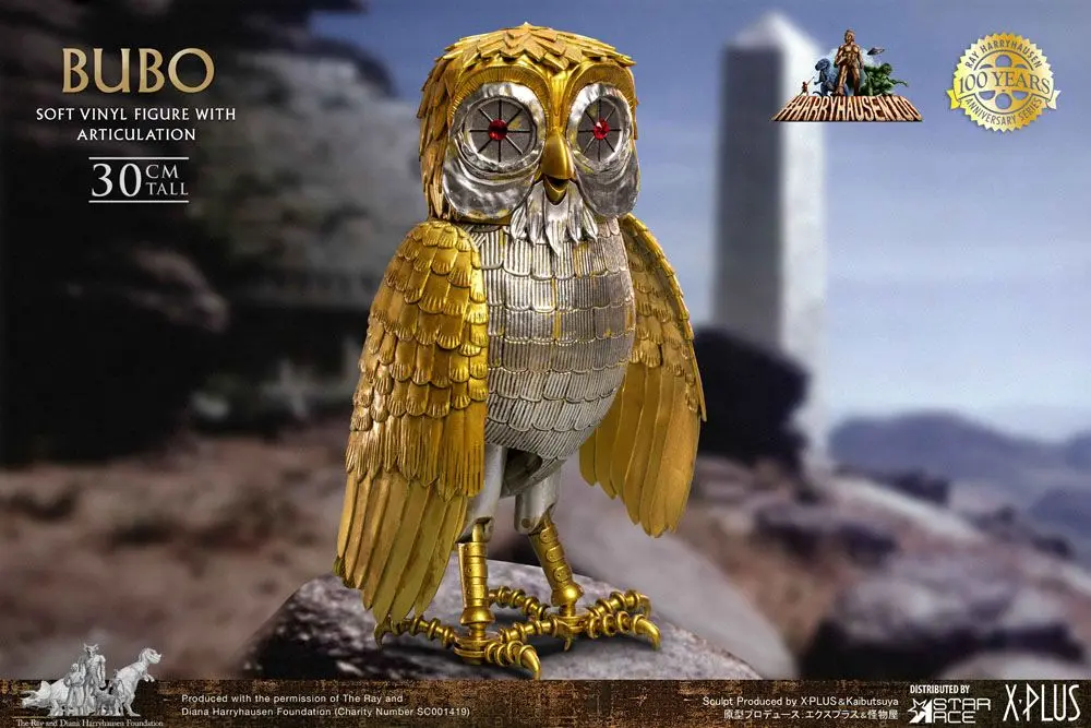 Clash of the Titans Gigantic Ray Harryhausens Bubo Deluxe Ver. Soft Vinyl szobor figura 30 cm termékfotó