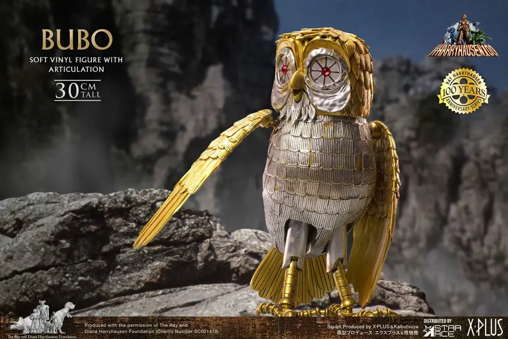 Clash of the Titans Gigantic Ray Harryhausens Bubo Deluxe Ver. Soft Vinyl szobor figura 30 cm termékfotó