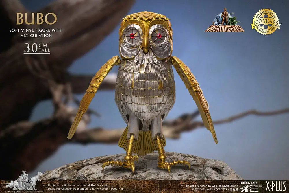 Clash of the Titans Gigantic Ray Harryhausens Bubo Deluxe Ver. Soft Vinyl szobor figura 30 cm termékfotó