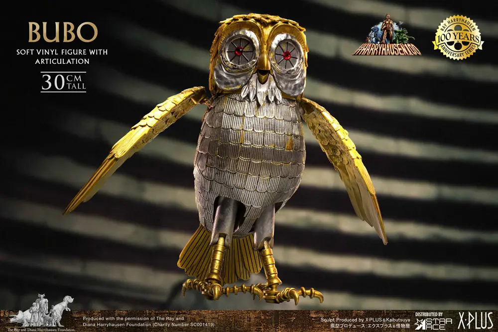 Clash of the Titans Gigantic Ray Harryhausens Bubo Deluxe Ver. Soft Vinyl szobor figura 30 cm termékfotó