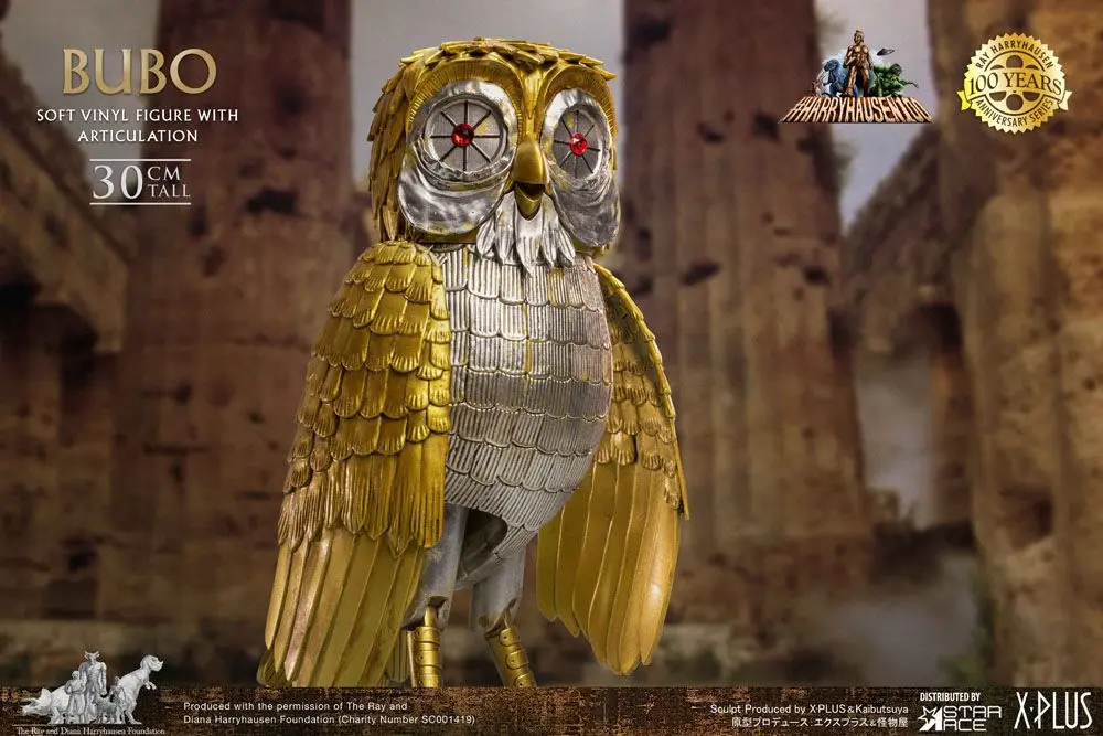 Clash of the Titans Gigantic Ray Harryhausens Bubo Deluxe Ver. Soft Vinyl szobor figura 30 cm termékfotó