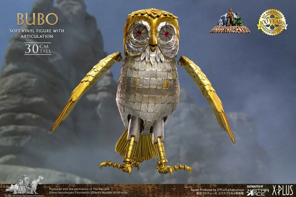 Clash of the Titans Gigantic Ray Harryhausens Bubo Deluxe Ver. Soft Vinyl szobor figura 30 cm termékfotó