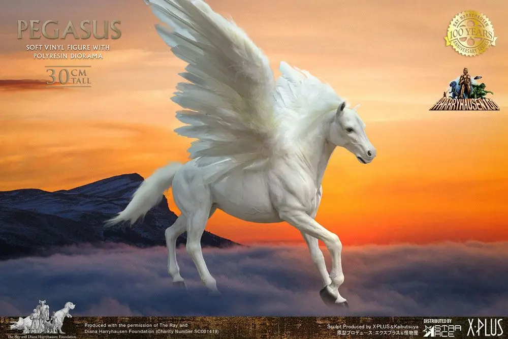 Clash of the Titans Gigantic Ray Harryhausens Pegasus Deluxe Ver. Soft Vinyl szobor figura 30 cm termékfotó