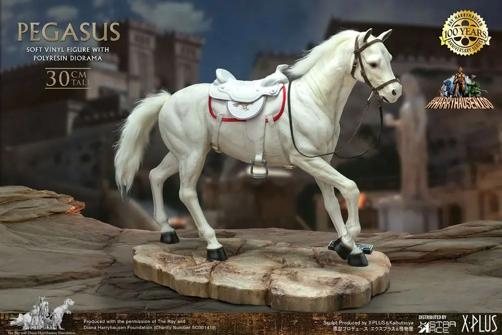Clash of the Titans Gigantic Ray Harryhausens Pegasus Deluxe Ver. Soft Vinyl szobor figura 30 cm termékfotó