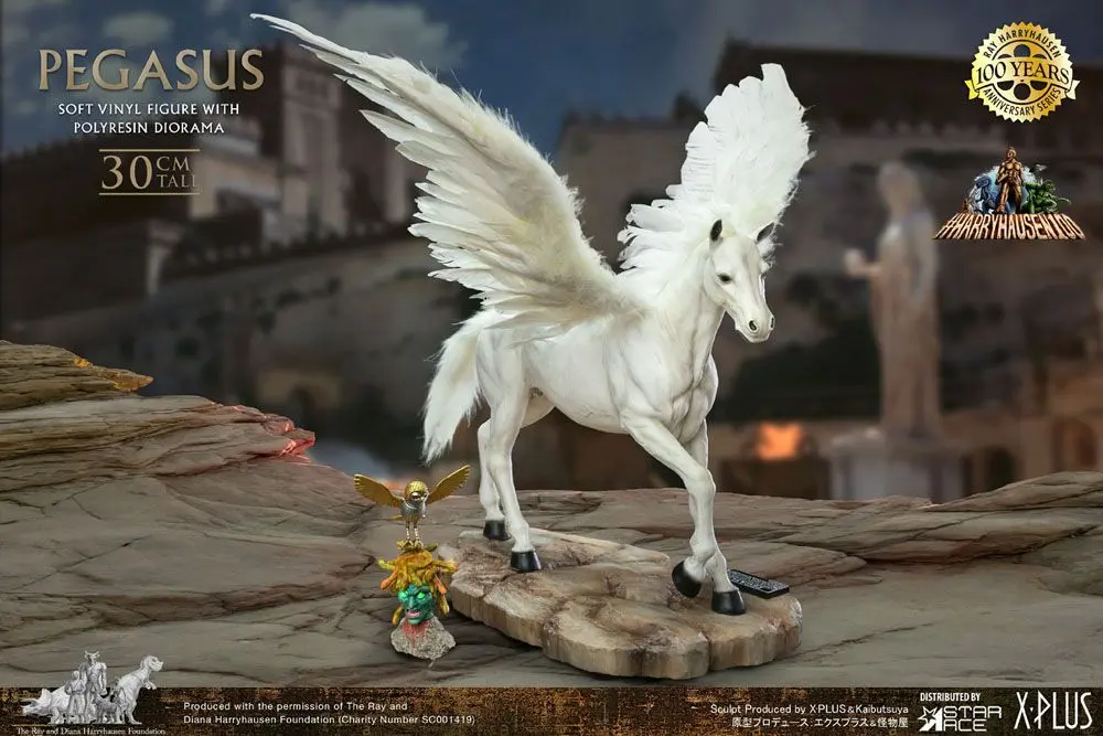 Clash of the Titans Gigantic Ray Harryhausens Pegasus Deluxe Ver. Soft Vinyl szobor figura 30 cm termékfotó