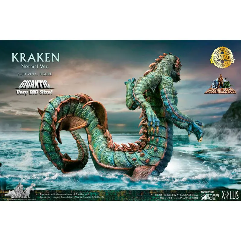 Clash of the Titans Soft Vinyl Gigantic Ray Harryhausens Kraken figura 35cm termékfotó