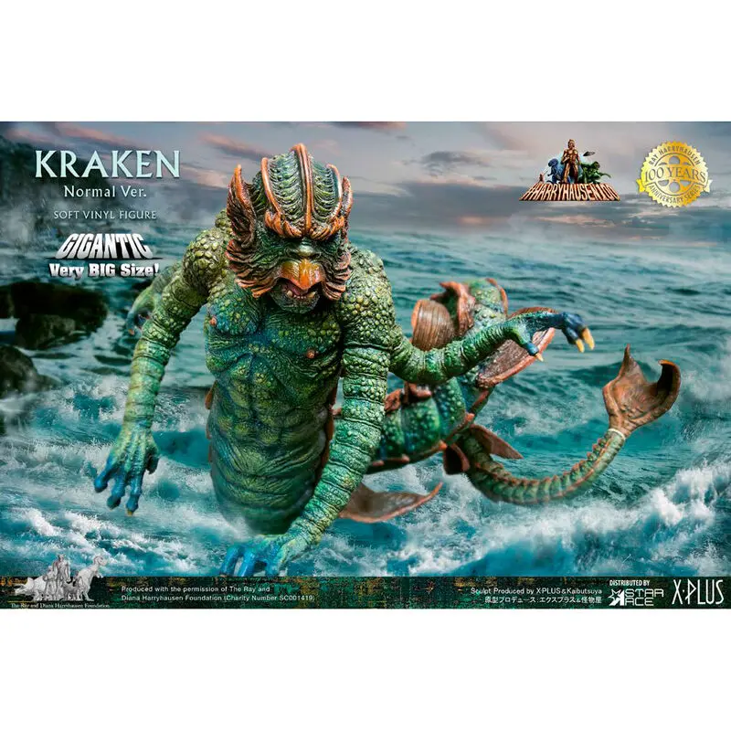 Clash of the Titans Soft Vinyl Gigantic Ray Harryhausens Kraken figura 35cm termékfotó