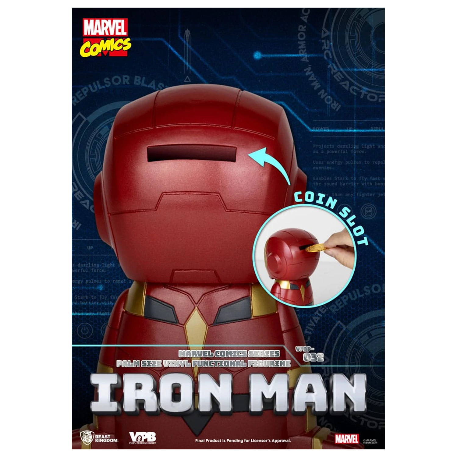 Classic Marvel Comics Iron-man Vinyl persely 12 cm termékfotó