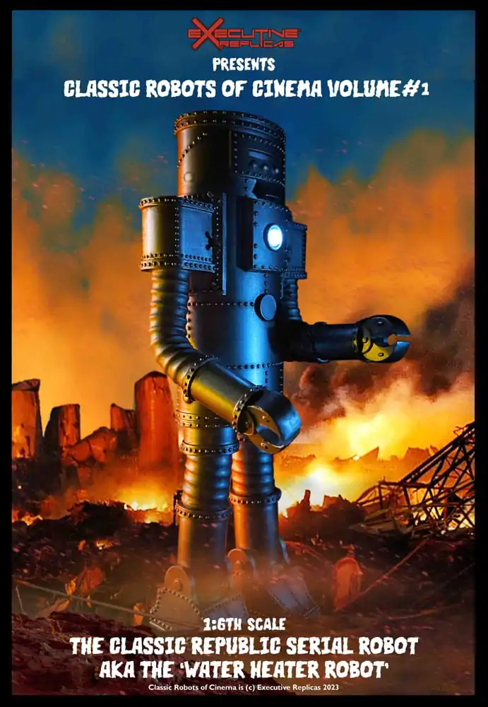Classic Robots of Cinema 1/6 Volume #1: The Classic Republic Serial Robot a.k.a. The Water Heater Robot akciófigura 30 cm termékfotó