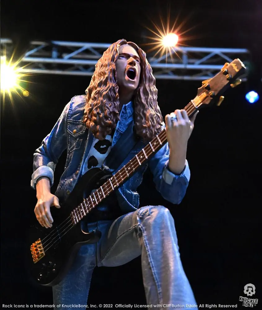 Cliff Burton Rock Iconz Cliff 'Em All szobor figura 22 cm termékfotó