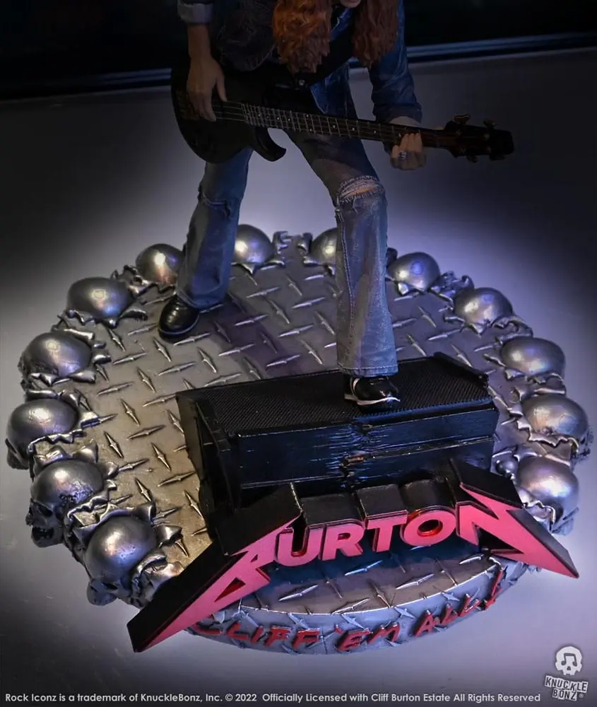 Cliff Burton Rock Iconz Cliff 'Em All szobor figura 22 cm termékfotó