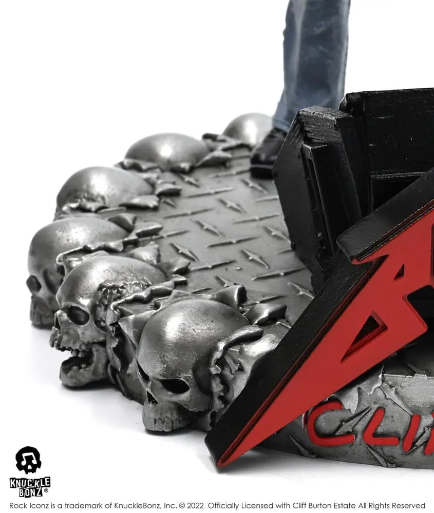 Cliff Burton Rock Iconz Cliff 'Em All szobor figura 22 cm termékfotó