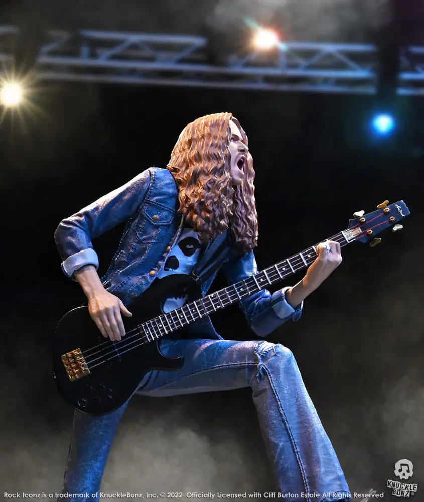 Cliff Burton Rock Iconz Cliff 'Em All szobor figura 22 cm termékfotó