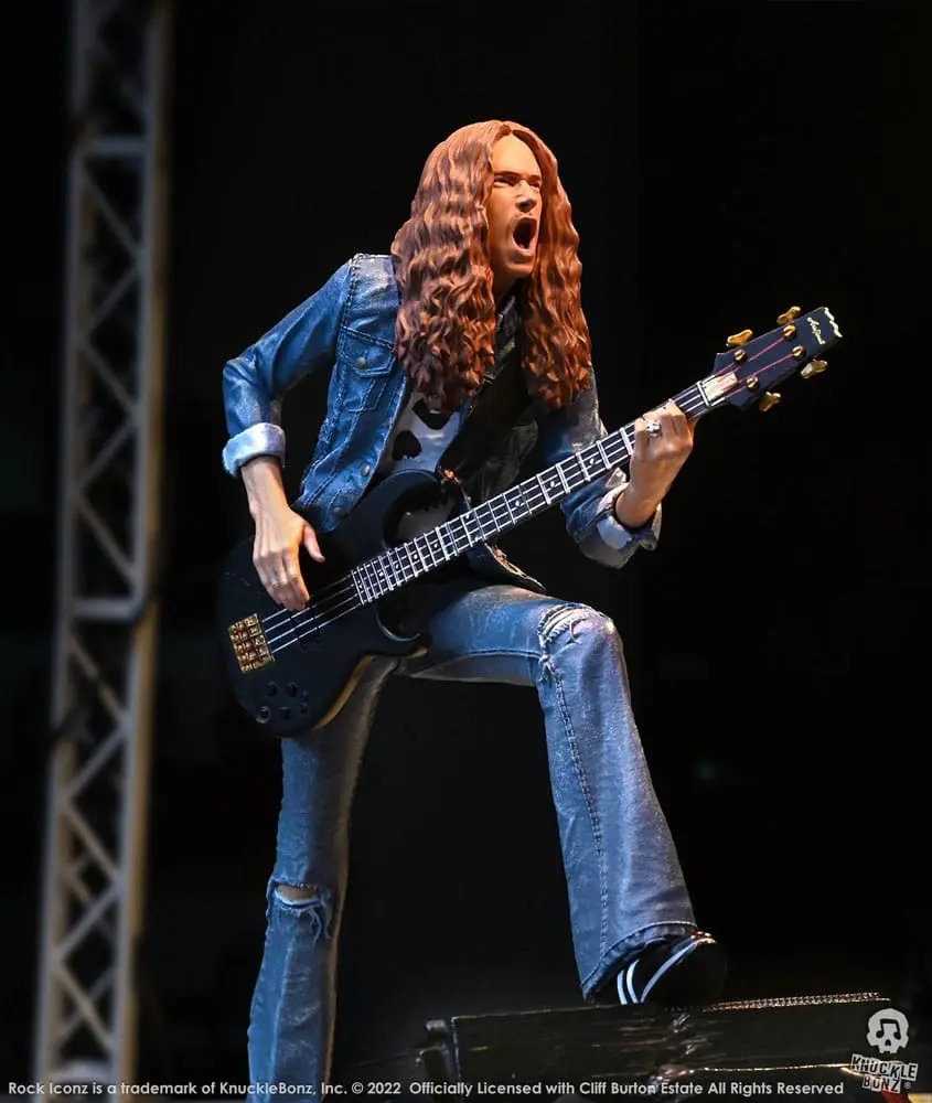 Cliff Burton Rock Iconz Cliff 'Em All szobor figura 22 cm termékfotó