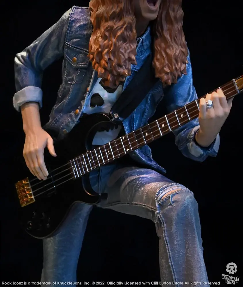 Cliff Burton Rock Iconz Cliff 'Em All szobor figura 22 cm termékfotó
