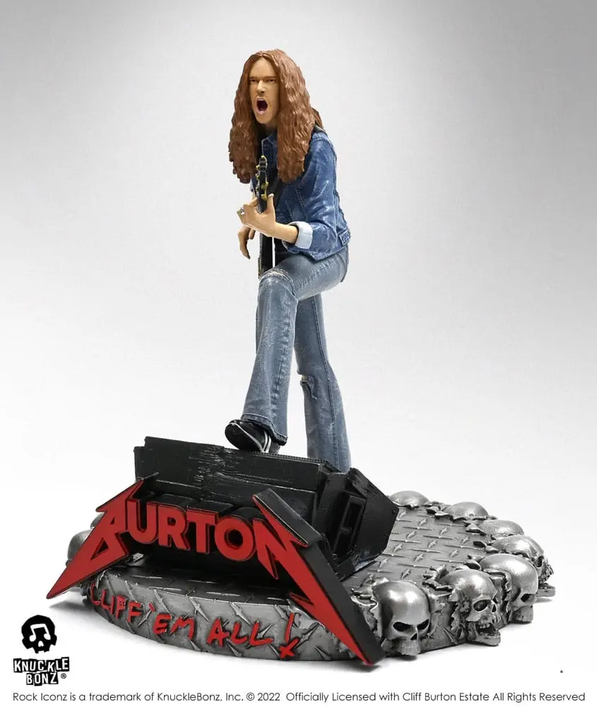Cliff Burton Rock Iconz Cliff 'Em All szobor figura 22 cm termékfotó