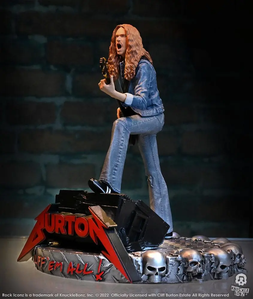 Cliff Burton Rock Iconz Cliff 'Em All szobor figura 22 cm termékfotó