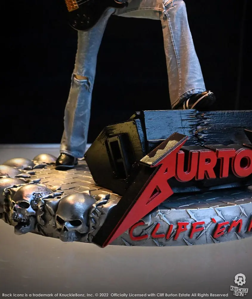 Cliff Burton Rock Iconz Cliff 'Em All szobor figura 22 cm termékfotó