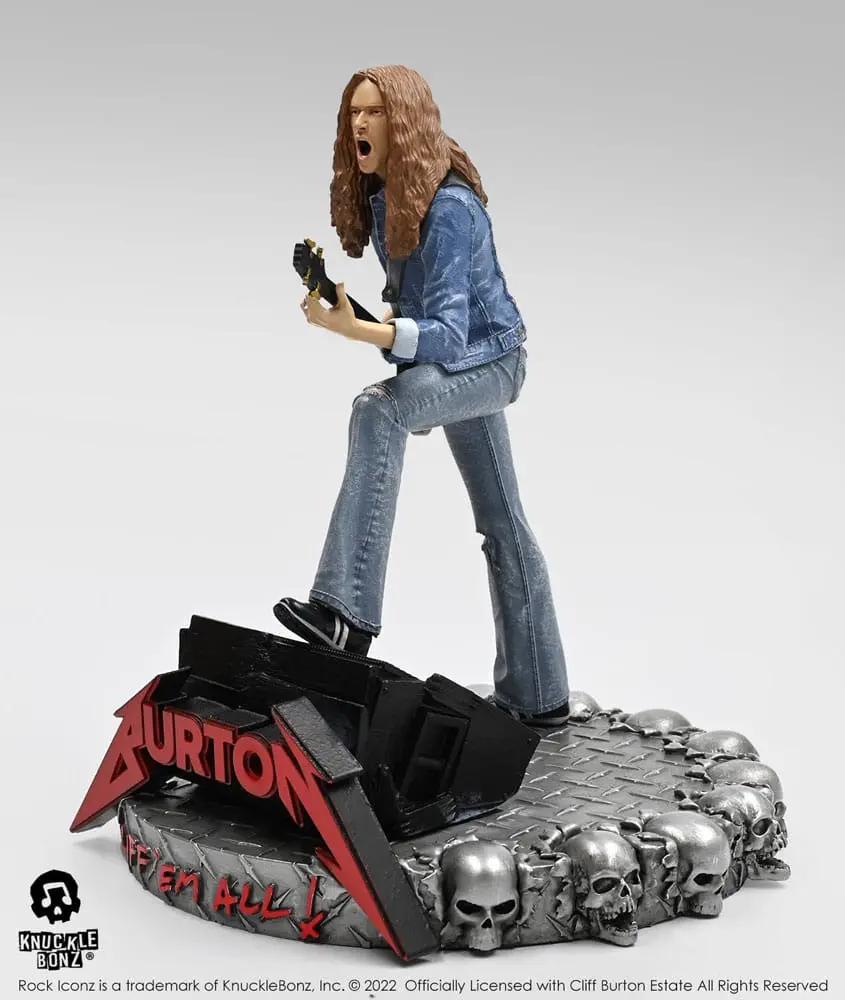 Cliff Burton Rock Iconz Cliff 'Em All szobor figura 22 cm termékfotó