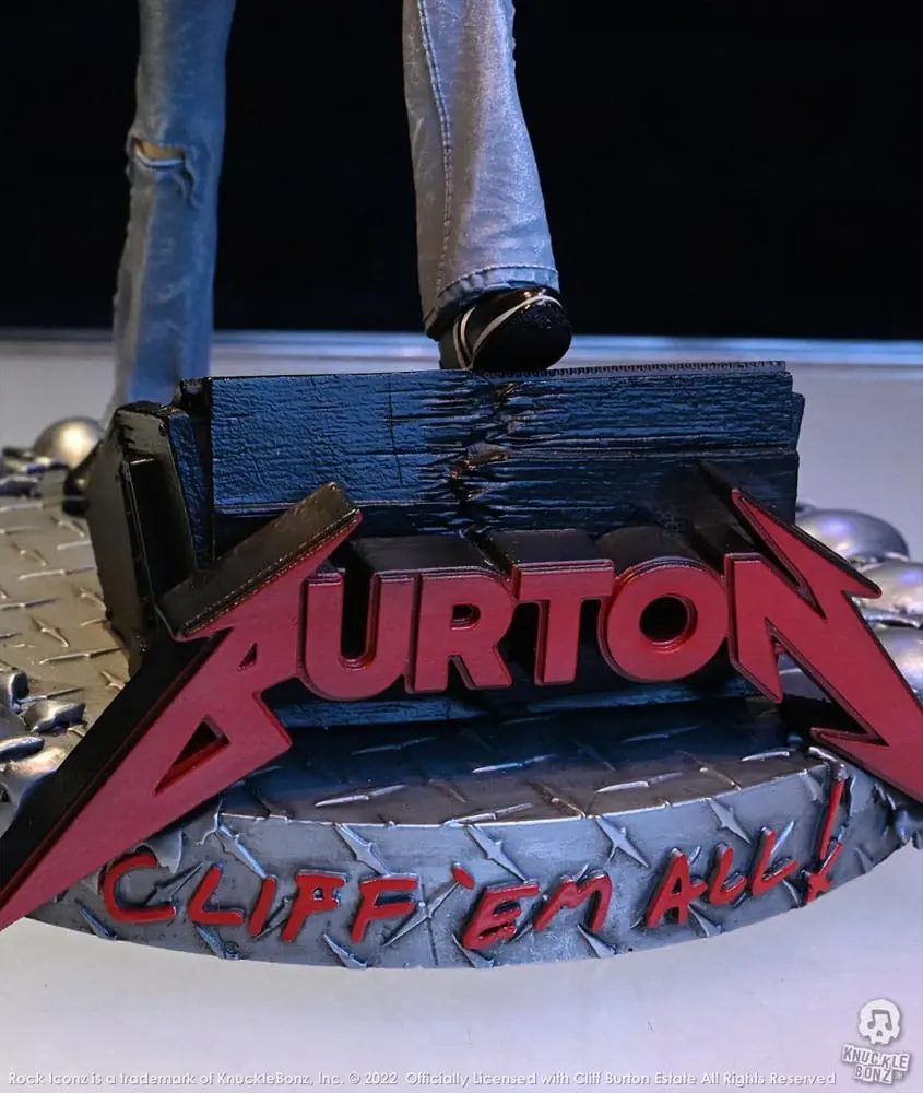Cliff Burton Rock Iconz Cliff 'Em All szobor figura 22 cm termékfotó