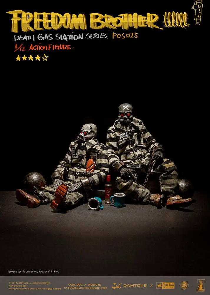 Coal Dog Death Gas Station Series 1/12 Freedom Brothers akciófigurák 15 cm termékfotó